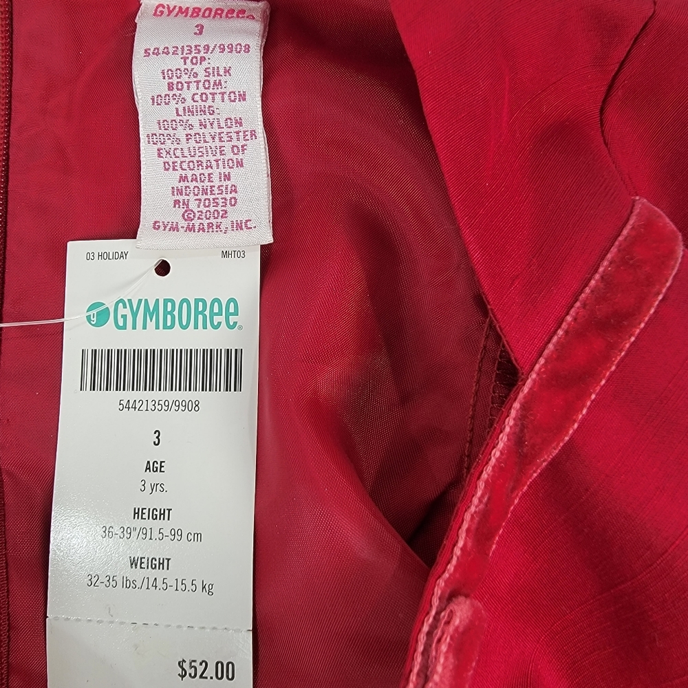 NWT Gymboree Red Long Sleeve Dress - Picture 11 of 12